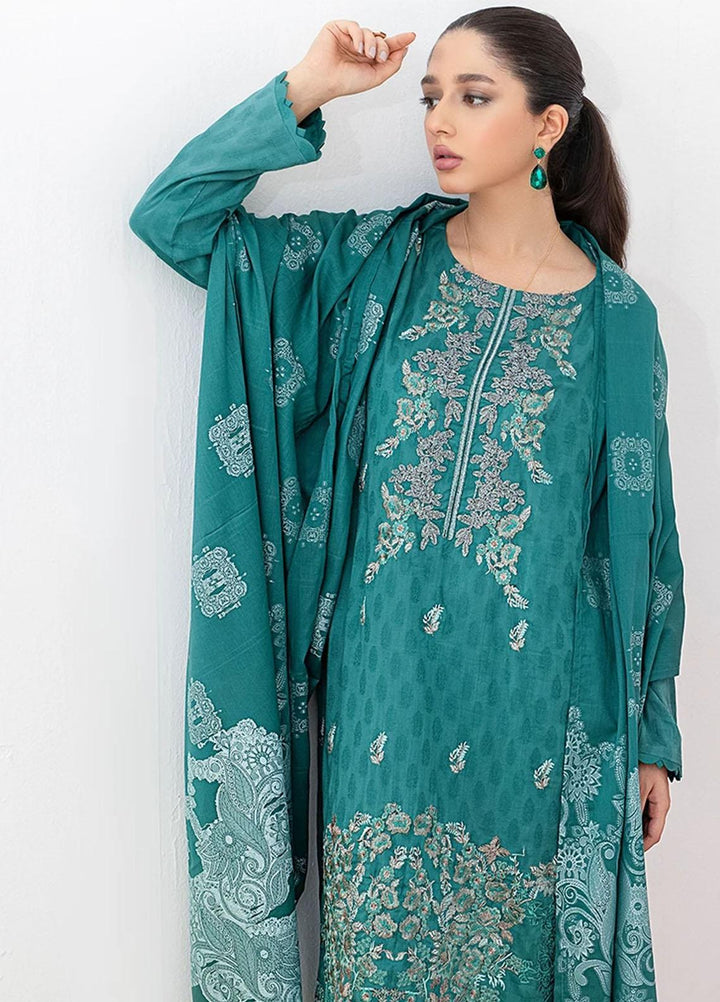 Salitex Embroidered Jacquard Suits Unstitched 3 Piece SL21SS WK-00767 - Winter Collection