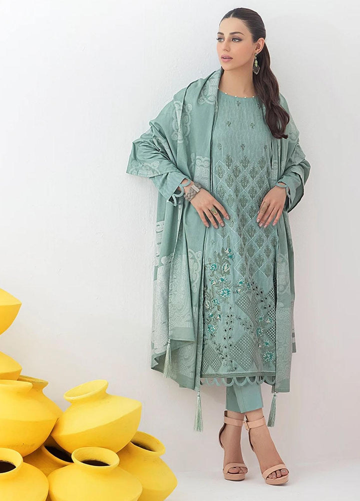 Salitex Embroidered Jacquard Suits Unstitched 3 Piece SL21SS WK-00768 - Winter Collection