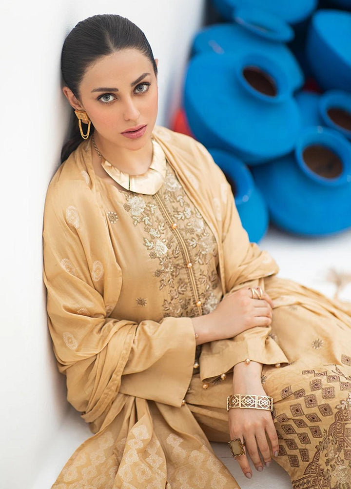 Salitex Embroidered Jacquard Suits Unstitched 3 Piece SL21SS WK-00772 - Winter Collection