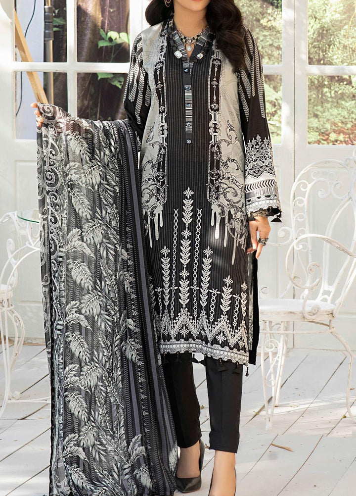 Salitex Embroidered Lawn Suits Unstitched 3 Piece ST21SK WK-00535-A - Summer Collection