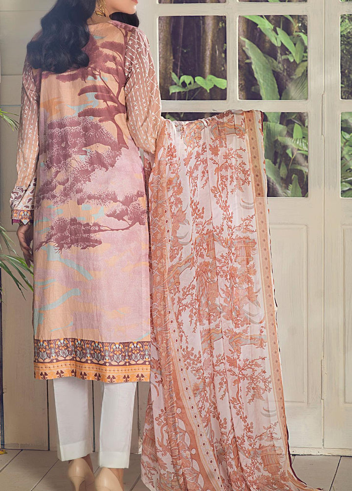Salitex Embroidered Lawn Suits Unstitched 3 Piece ST21SK WK-00536-A - Summer Collection