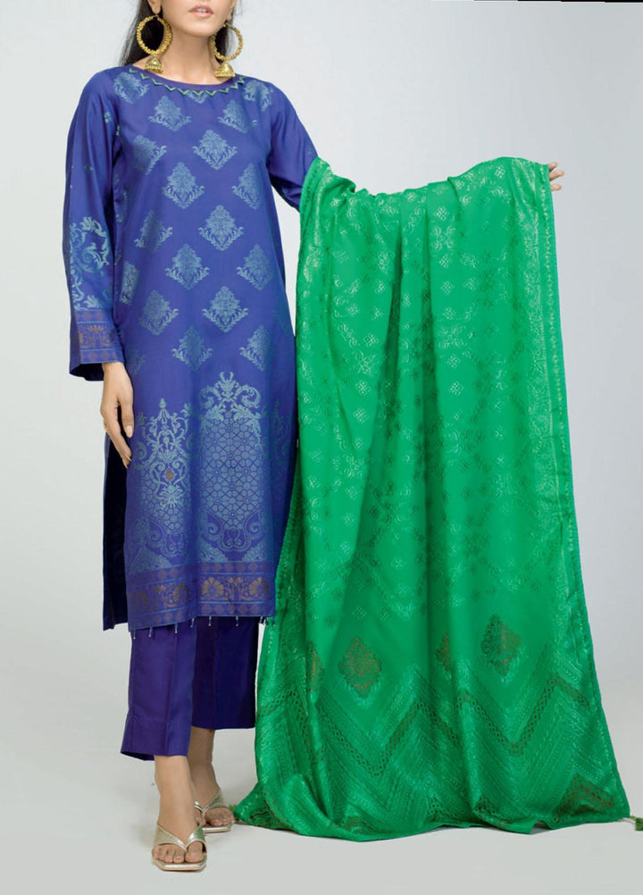 Salitex Viscose Jacquard Suits Unstitched 3 Piece SL21VJ-2 WK-00855 - Winter Collection