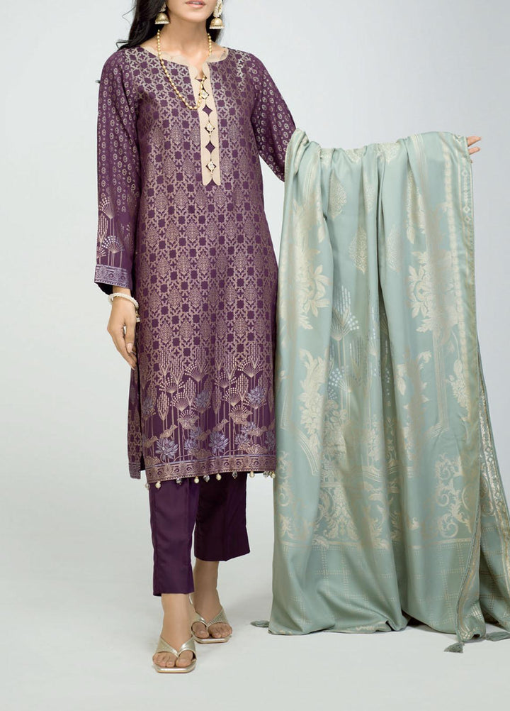 Salitex Viscose Jacquard Suits Unstitched 3 Piece SL21VJ-2 WK-00858 - Winter Collection