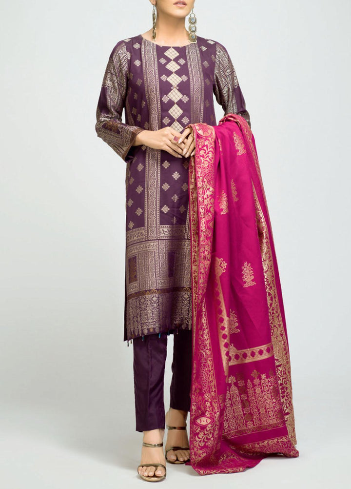 Salitex Viscose Jacquard Suits Unstitched 3 Piece SL21VJ WK-00808 - Winter Collection