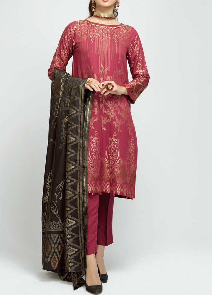 Salitex Viscose Jacquard Suits Unstitched 3 Piece SL21VJ WK-00818 - Winter Collection