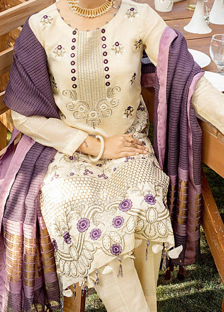 Salitex Embroidered Jacquard Suits Unstitched 3 Piece ST21VE WK-00657 - Luxury Collection