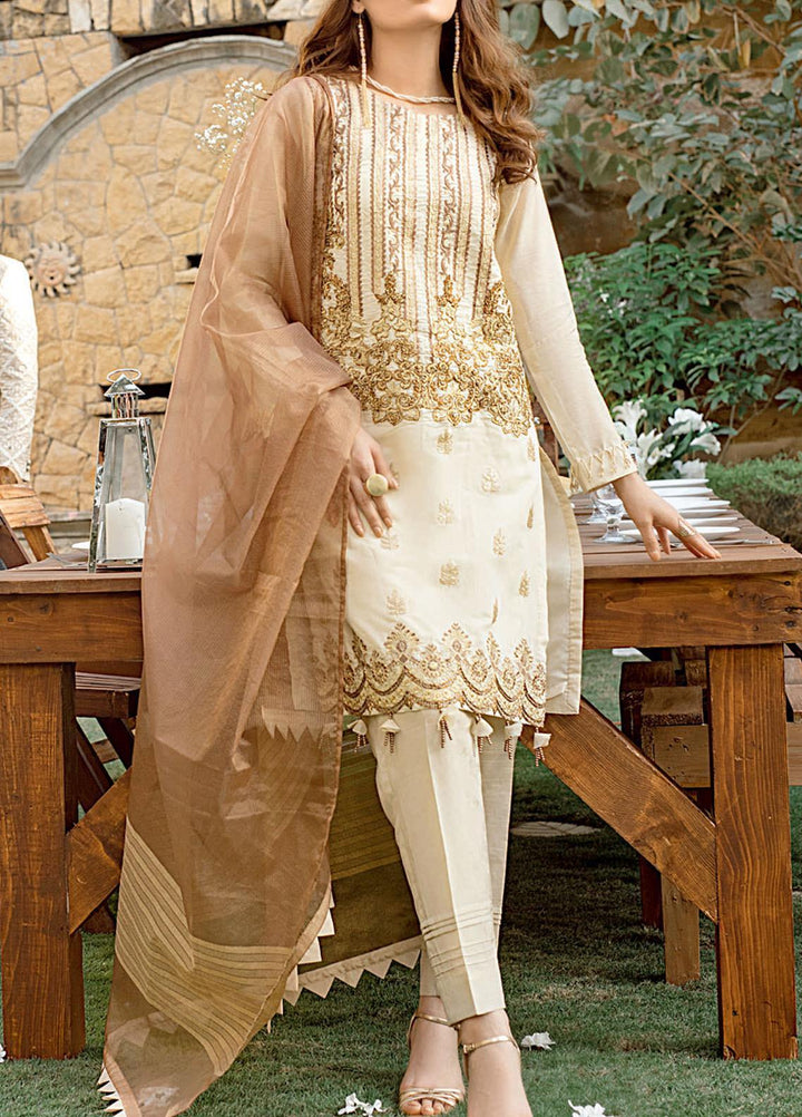 Salitex Embroidered Jacquard Suits Unstitched 3 Piece ST21VE WK-00659 - Luxury Collection