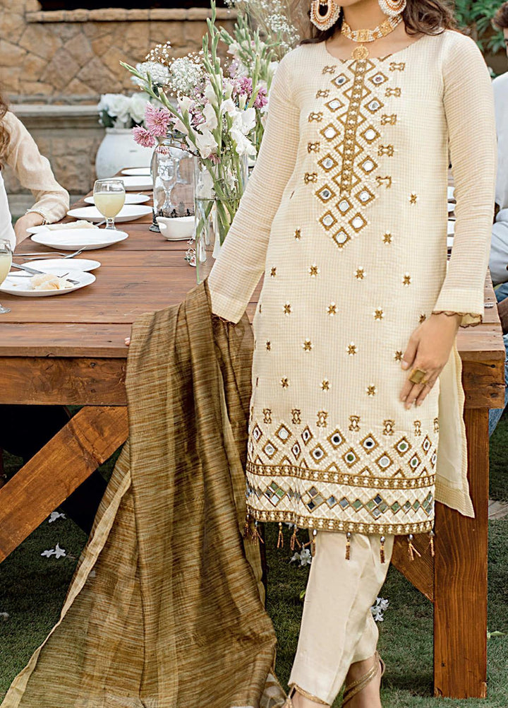 Salitex Embroidered Jacquard Suits Unstitched 3 Piece ST21VE WK-00660 - Luxury Collection