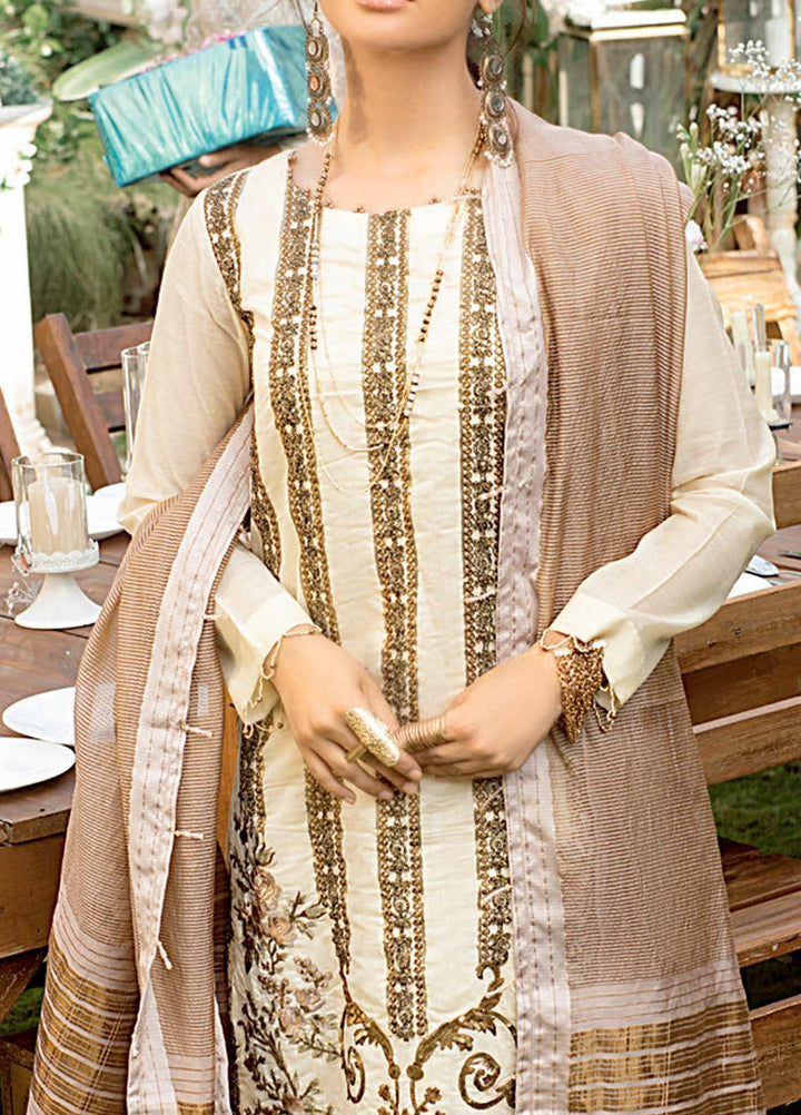 Salitex Embroidered Jacquard Suits Unstitched 3 Piece ST21VE WK-00661 - Luxury Collection