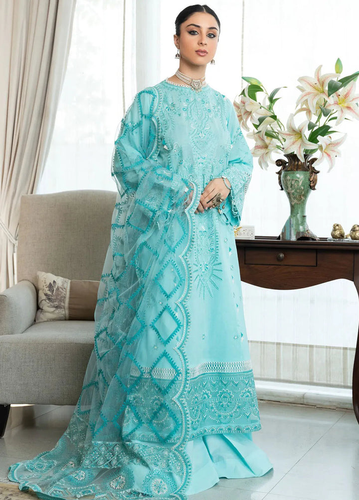 Samah By Aik Atelier Embroidered Lawn Suit Unstitched 3 Piece AIK24S Look-05 - Summer Collection