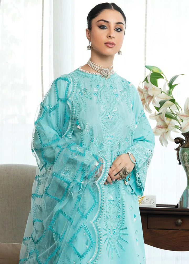 Samah By Aik Atelier Embroidered Lawn Suit Unstitched 3 Piece AIK24S Look-05 - Summer Collection