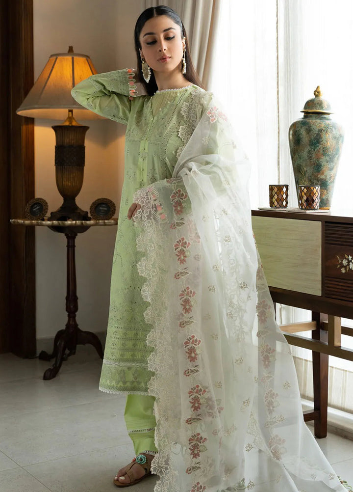 Samah By Aik Atelier Embroidered Lawn Suit Unstitched 3 Piece AIK24S Look-07 - Summer Collection