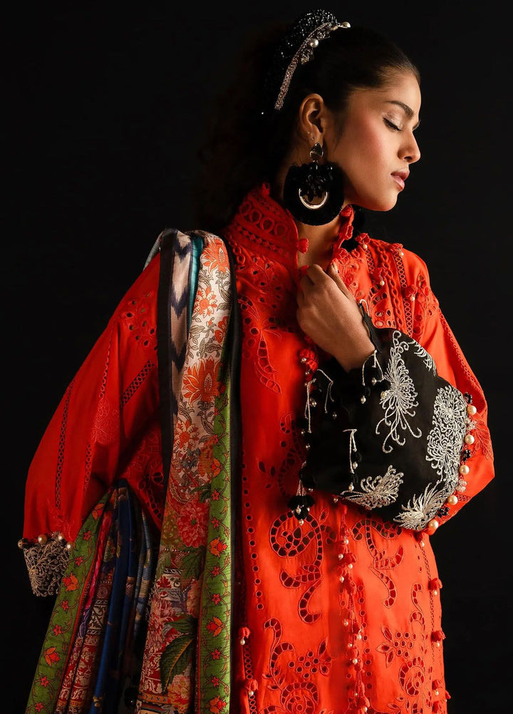 Sana Safinaz Embroidered Lawn Suits Unstitched 3 Piece SS24UL 1A - Luxury Collection