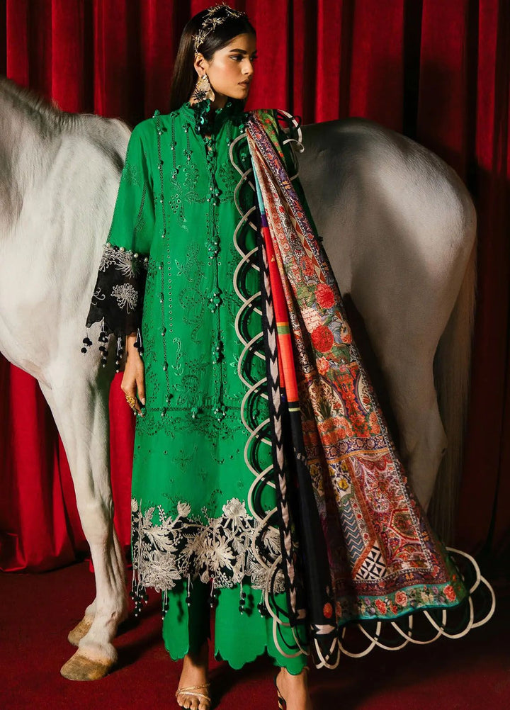 Sana Safinaz Embroidered Lawn Suits Unstitched 3 Piece SS24UL 1B - Luxury Collection