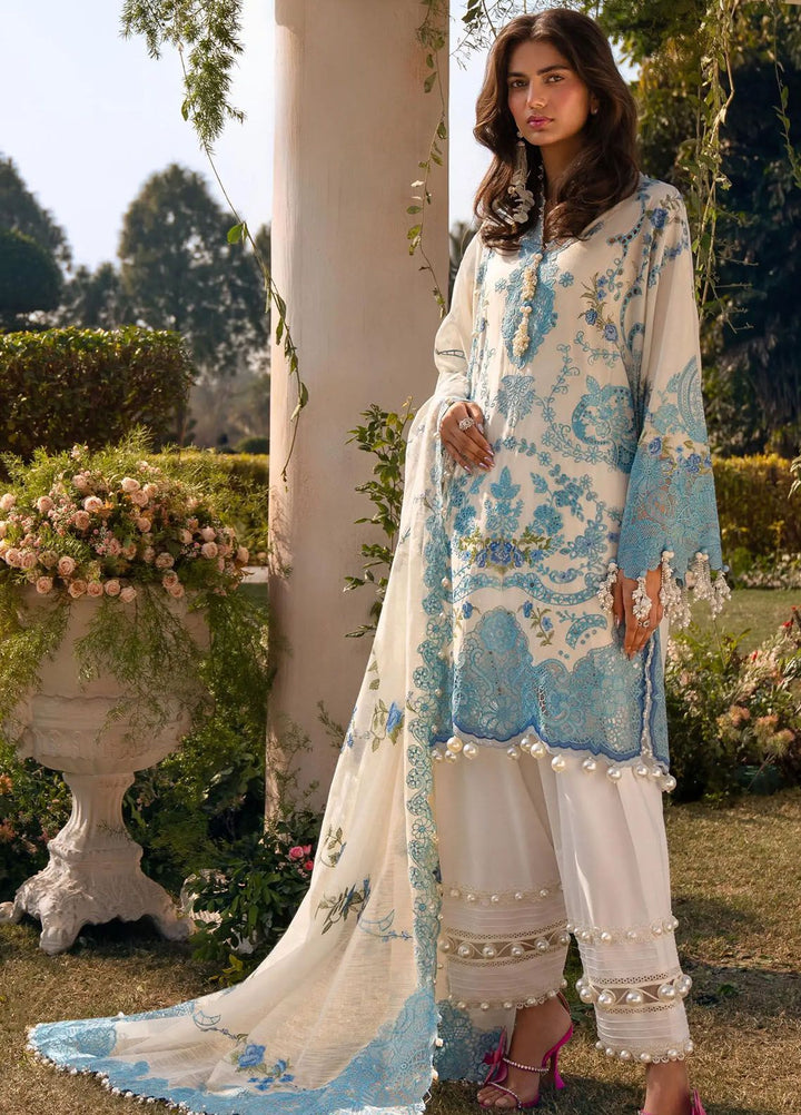 Sana Safinaz Embroidered Lawn Suits Unstitched 3 Piece SS24UL 4A - Luxury Collection
