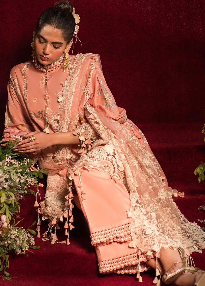 Sana Safinaz Embroidered Lawn Suits Unstitched 3 Piece SS24UL 7A - Luxury Collection