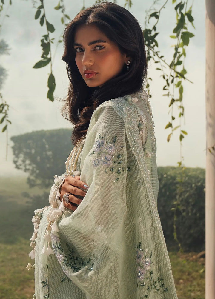 Sana Safinaz Embroidered Net Suits Unstitched 3 Piece SS24UL 6B - Luxury Collection