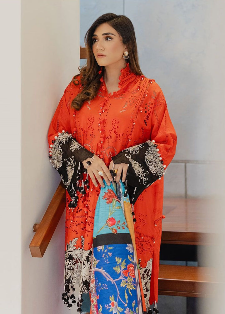 Sana Safinaz Embroidered Lawn Suits Unstitched 3 Piece SS24UL 1A - Luxury Collection