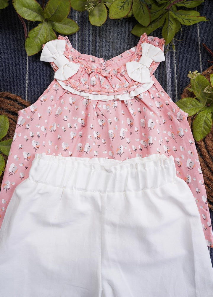 Sanaulla Exclusive Range Cotton Casual Suit for Girls -  3624 Peach