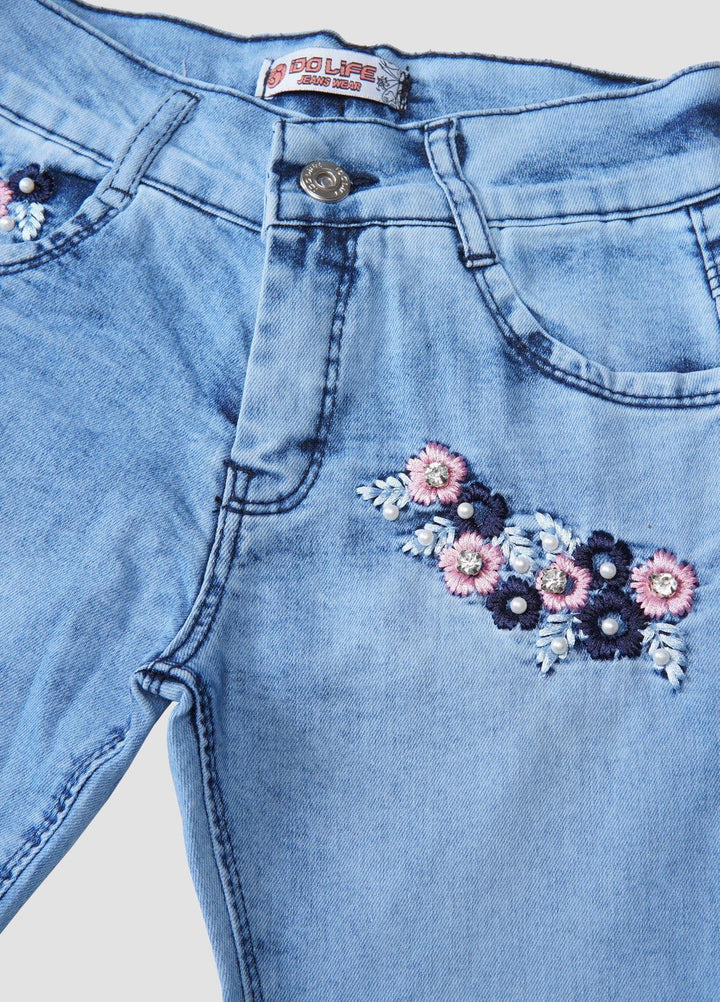 Sanaulla Exclusive Range  Casual Jeans for Girls -  1017524 Light Blue