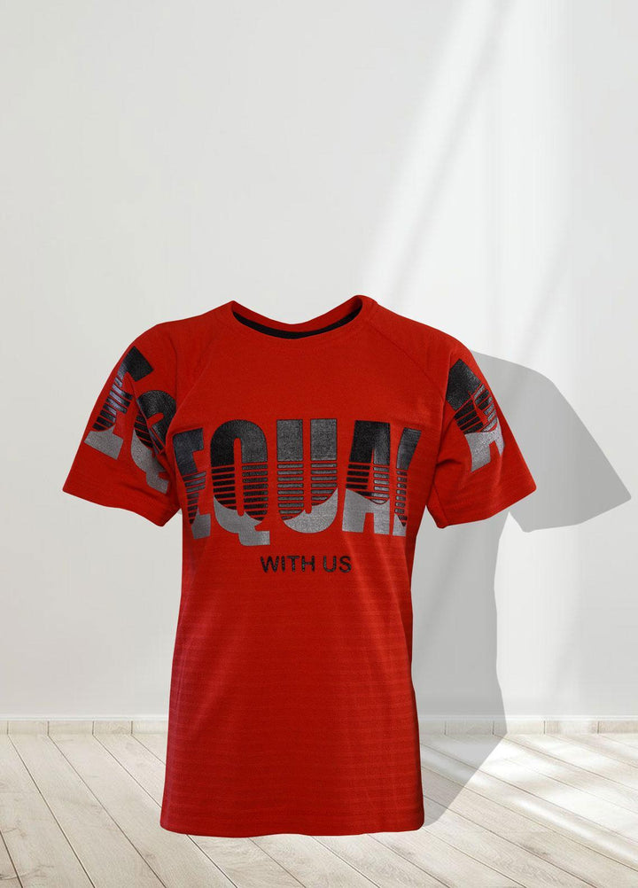 Sanaulla Exclusive Range   T-Shirts for Boys -  346268 Red