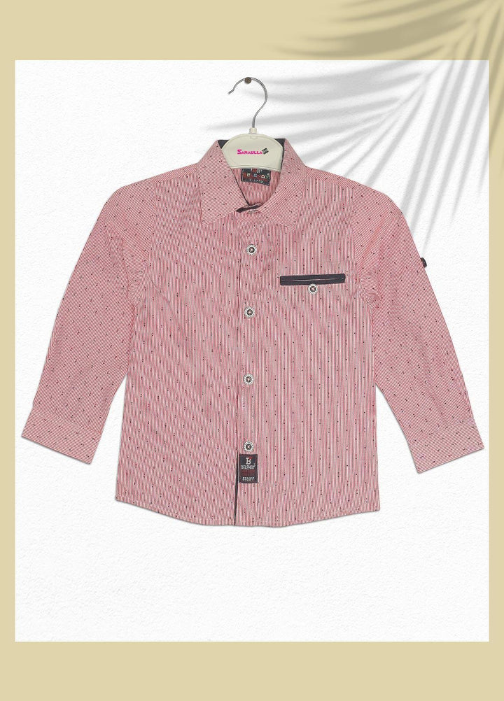 Sanaulla Exclusive Range  Fancy Boys Shirts -  SU22BS 342775 Pink