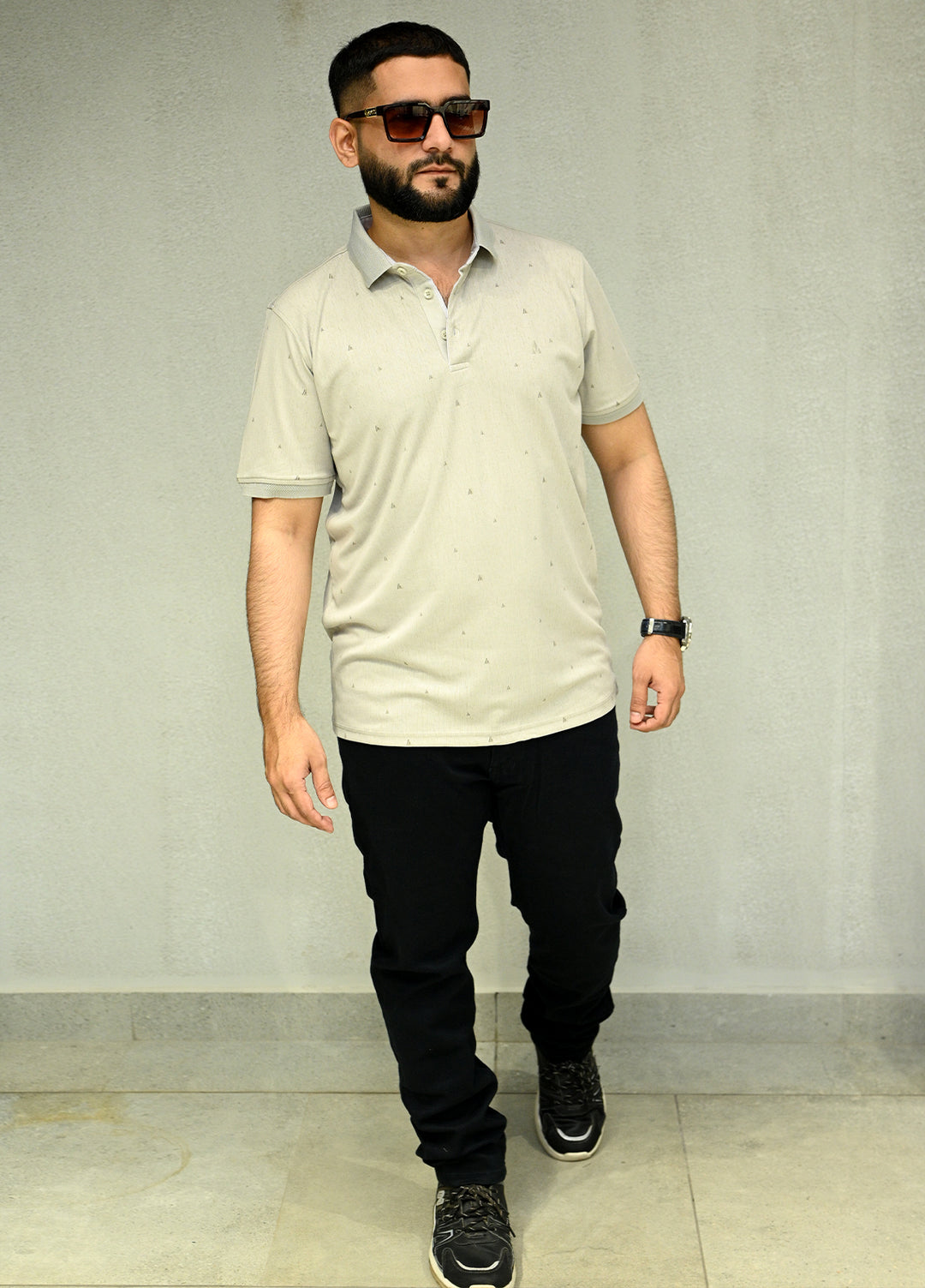Sanaulla Exclusive Casual Cotton Polo 2010 Light Grey