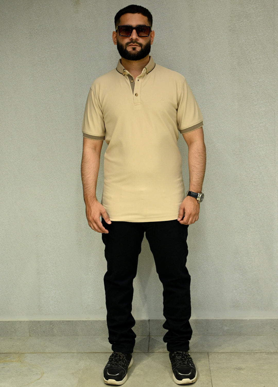 Sanaulla Exclusive Casual Cotton Polo 2045 Fawn
