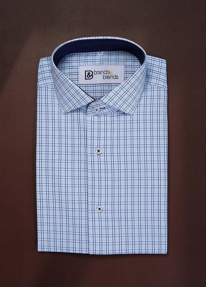 Brands & Blends Cotton Formal Shirts for Mens -  Lavender