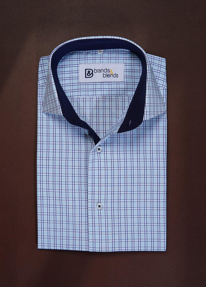 Brands & Blends Cotton Formal Shirts for Mens -  Lavender