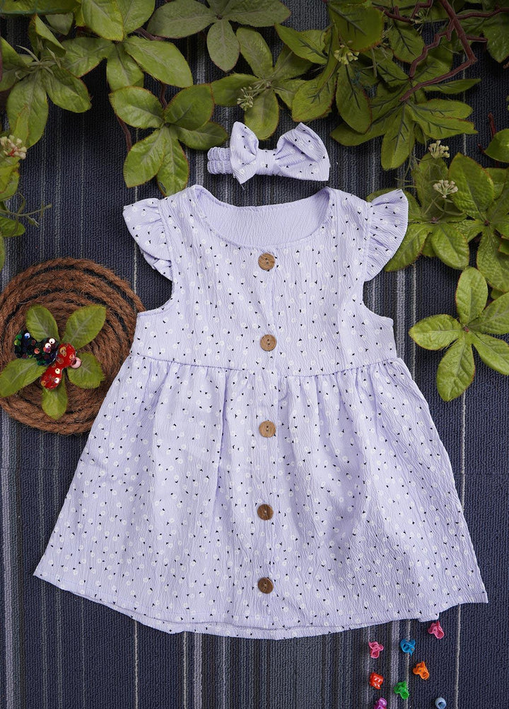 Sanaulla Exclusive Range  Fancy Frocks for Girls -  1060 Purple