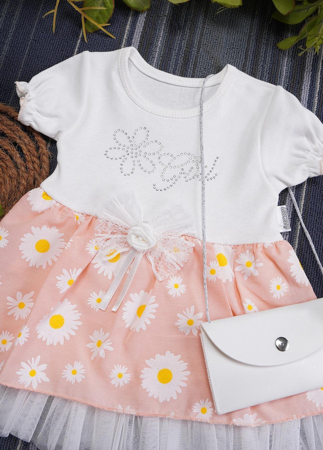 Sanaulla Exclusive Range  Fancy Girls Frocks -  3015 Peach