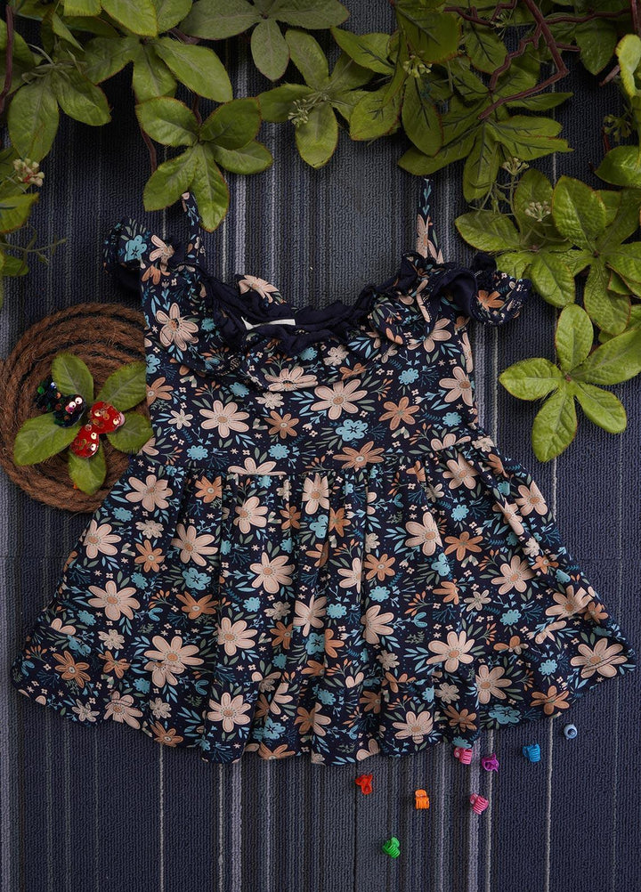 Sanaulla Exclusive Range  Fancy Frocks for Girls -  7036-0205 Blue