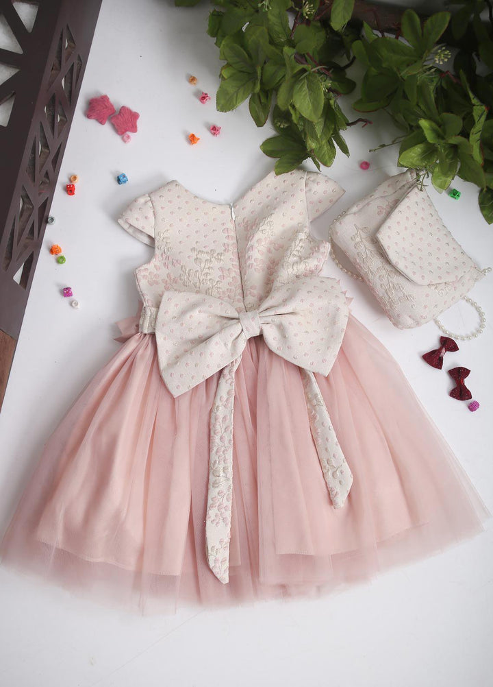 Sanaulla Exclusive Range  Fancy Frocks for Girls -  8254 Pink