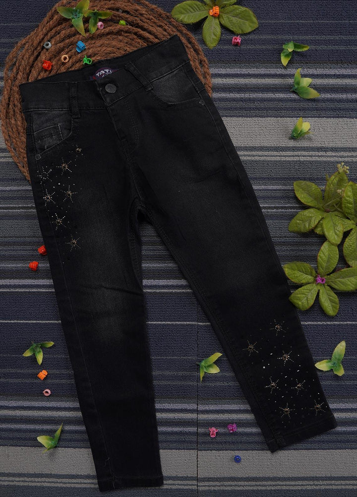 Sanaulla Exclusive Range Denim Casual Jeans for Girls -   0116 Black