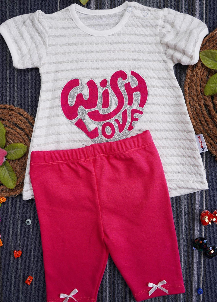 Sanaulla Exclusive Range Cotton Casual Suit for Girls -  133089 Dark Pink