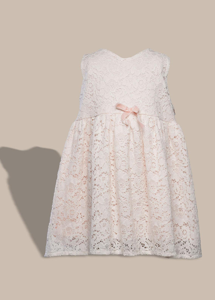 Sanaulla Exclusive Range  Pret Frock for Girls -  229310 Light Pink