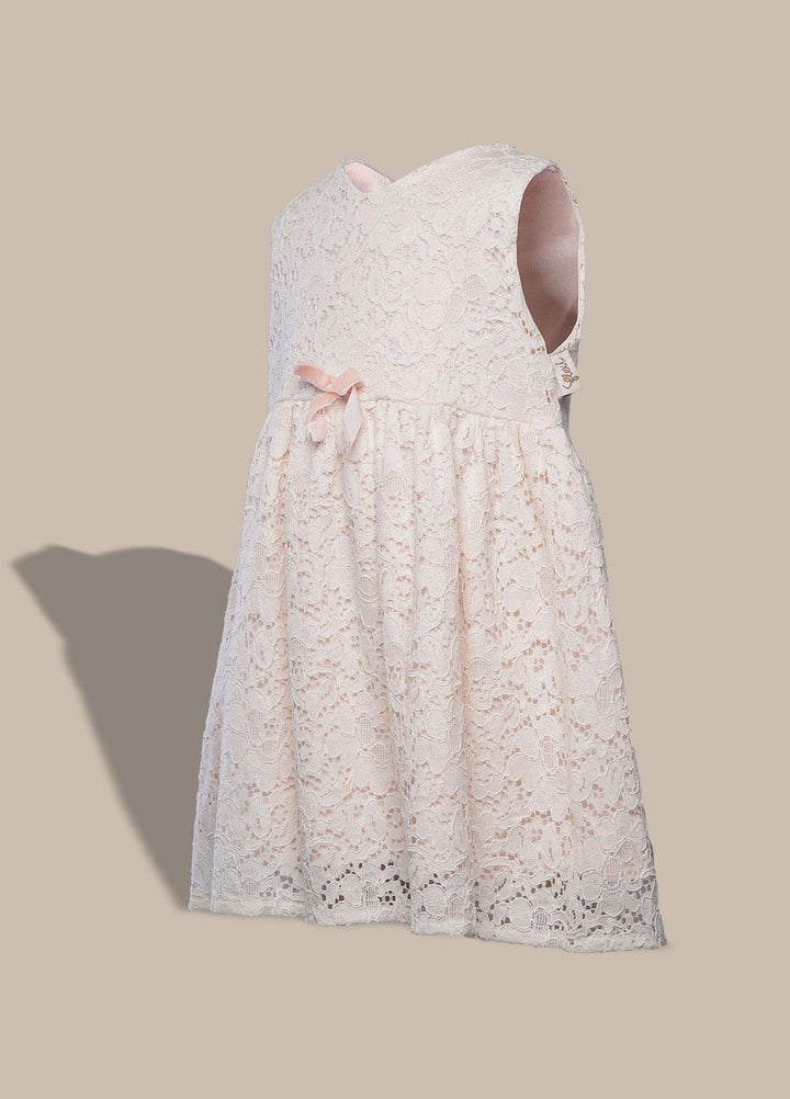 Sanaulla Exclusive Range  Pret Frock for Girls -  229310 Light Pink