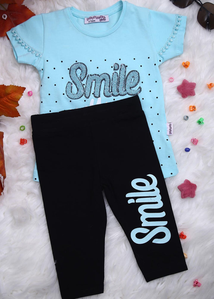 Sanaulla Exclusive Range Cotton Casual 2 Piece for Girls -  D-113185 Light Green