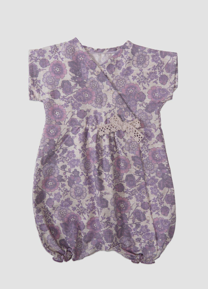 Sanaulla Exclusive Range  Fancy Rompers for Girls -  1866 Purple