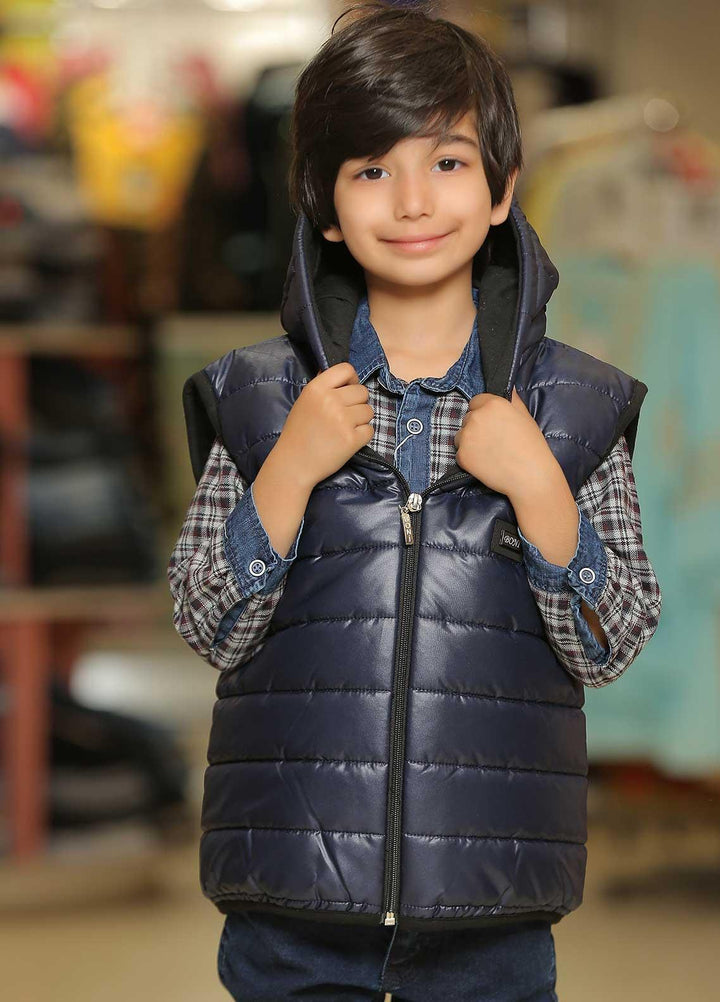 Sanaulla Exclusive Range  Casual Jackets for Kids -  105532 Navy Blue