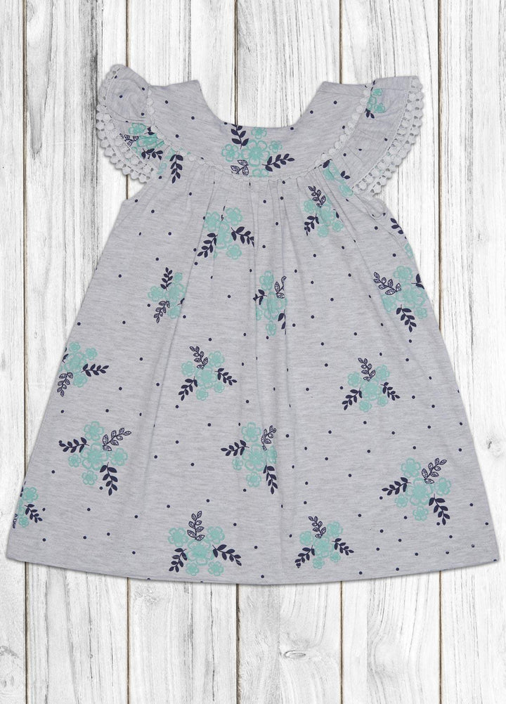 Sanaulla Exclusive Range  Fancy Frock for Girls -  20269 D-Grey