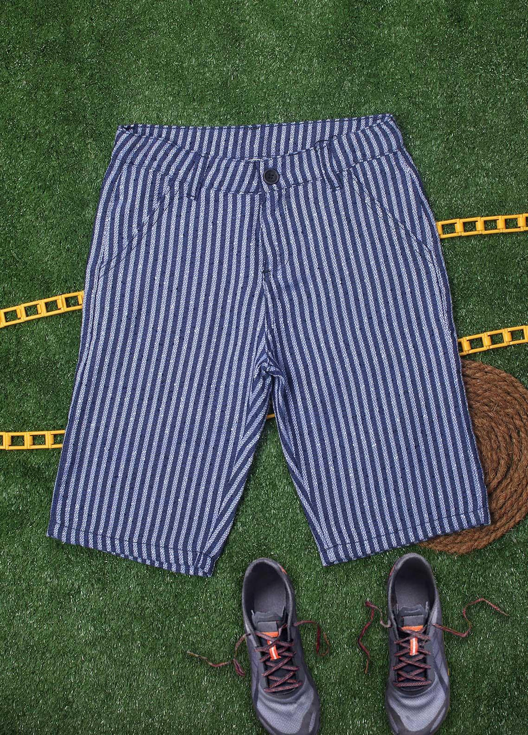 Sanaulla Exclusive Range Cotton Fancy Shorts for Boys - 120202 Sky Blue