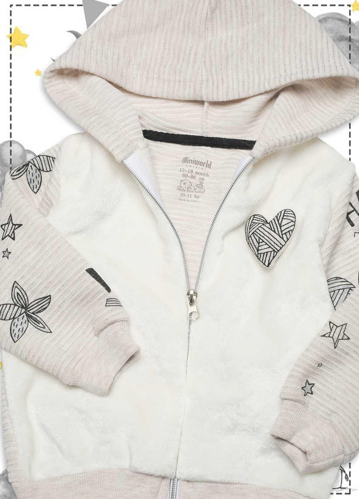 Sanaulla Exclusive Range  Fancy Kids Jacket -  124339 Beige