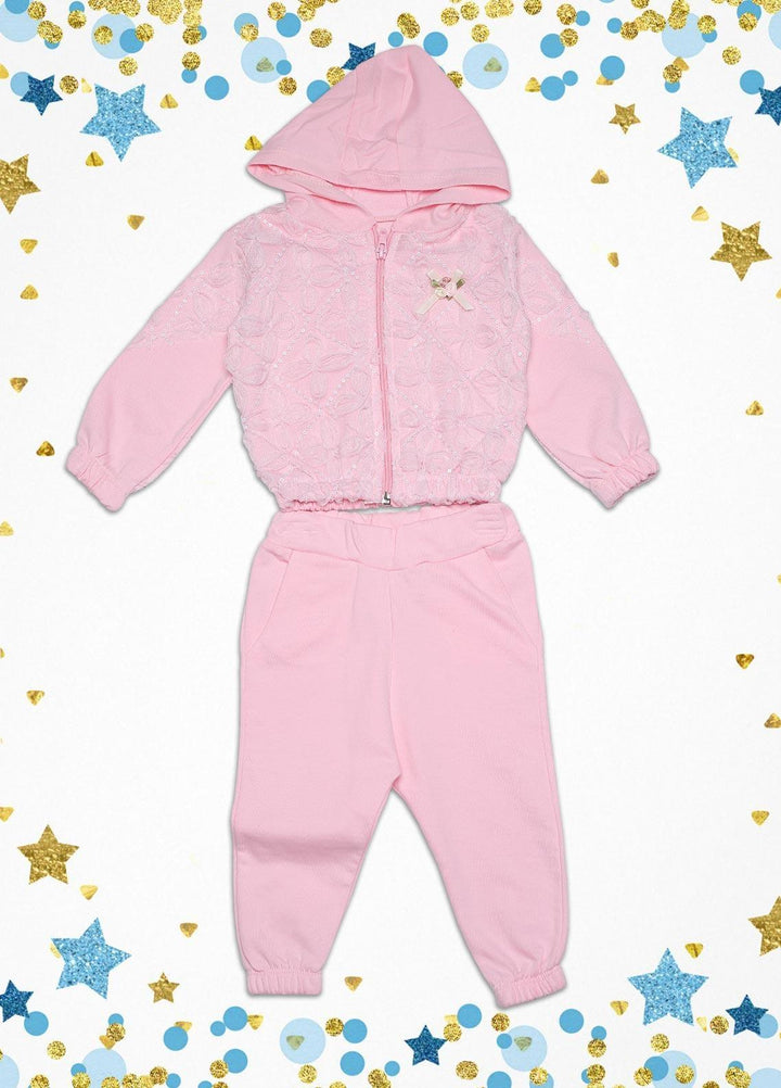 Sanaulla Exclusive Range  Fancy Kids Suit -  SU22KW 332774 Pink