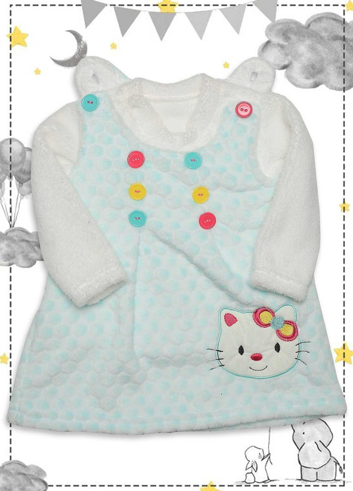 Sanaulla Exclusive Range  Fancy Girls Top -  340782 Sky Blue