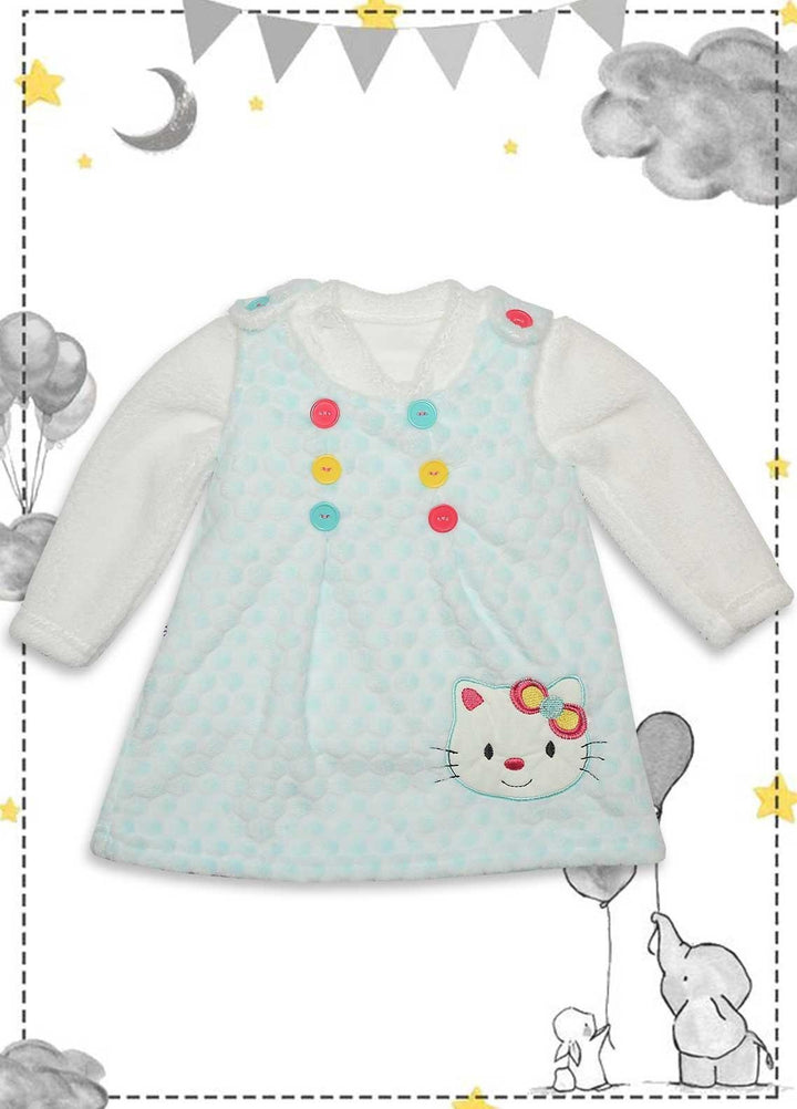 Sanaulla Exclusive Range  Fancy Girls Top -  340782 Sky Blue