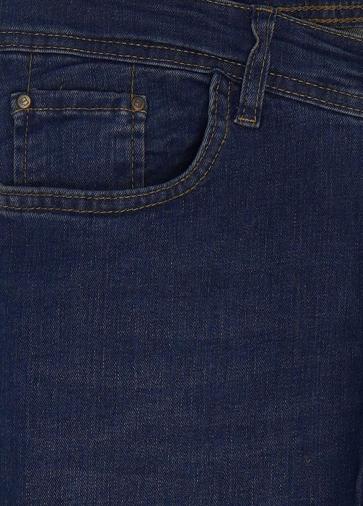 Sanaulla Exclusive Range Denim Casual Jeans for Men -  D-11 Dark Blue