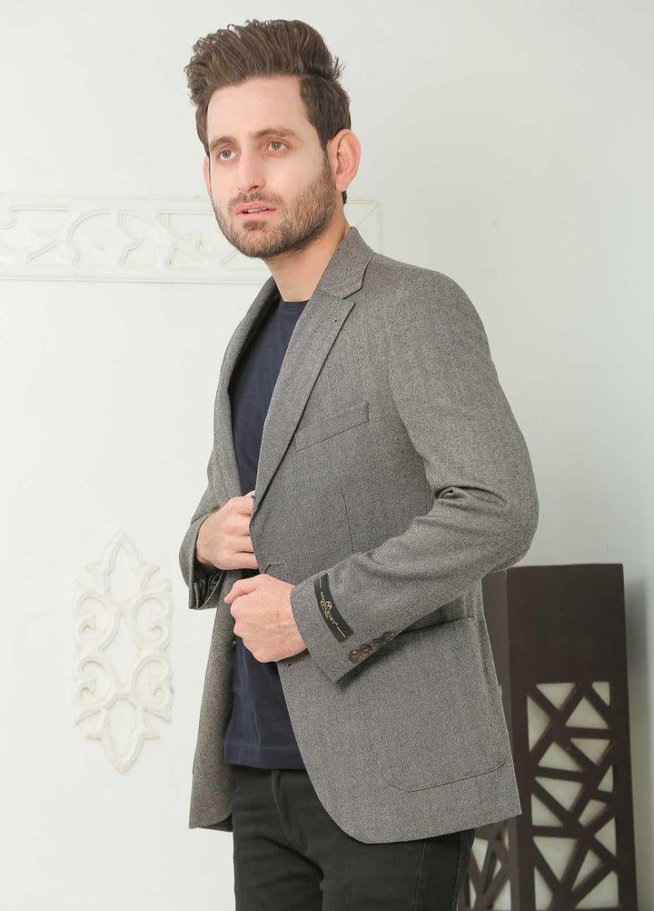 Sanaulla Exclusive Range  Casual Men Blazers -  SU22MB Wool Blazer A319 09 Beige