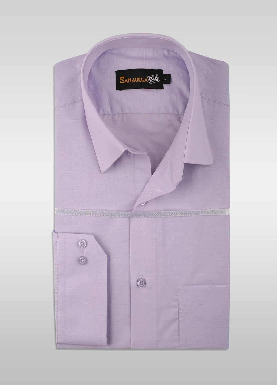 Sanaulla Exclusive Range Cotton Formal Shirts for Men - SU21GR 11 Purpel